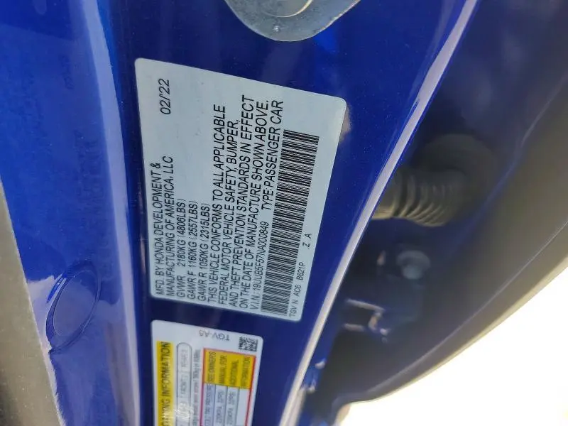 2022 ACURA TLX TECH A  