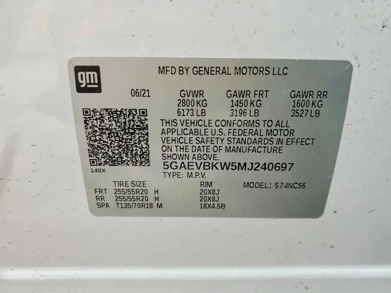 2021 BUICK ENCLAVE PREMIUM  