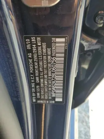 2011 PORSCHE PANAMERA S  