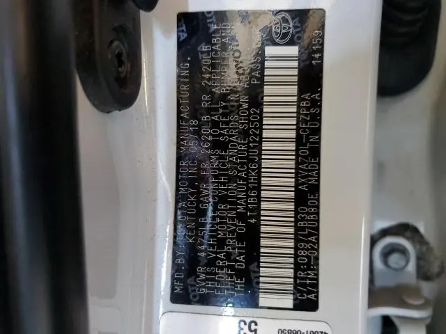 2018 TOYOTA CAMRY XSE