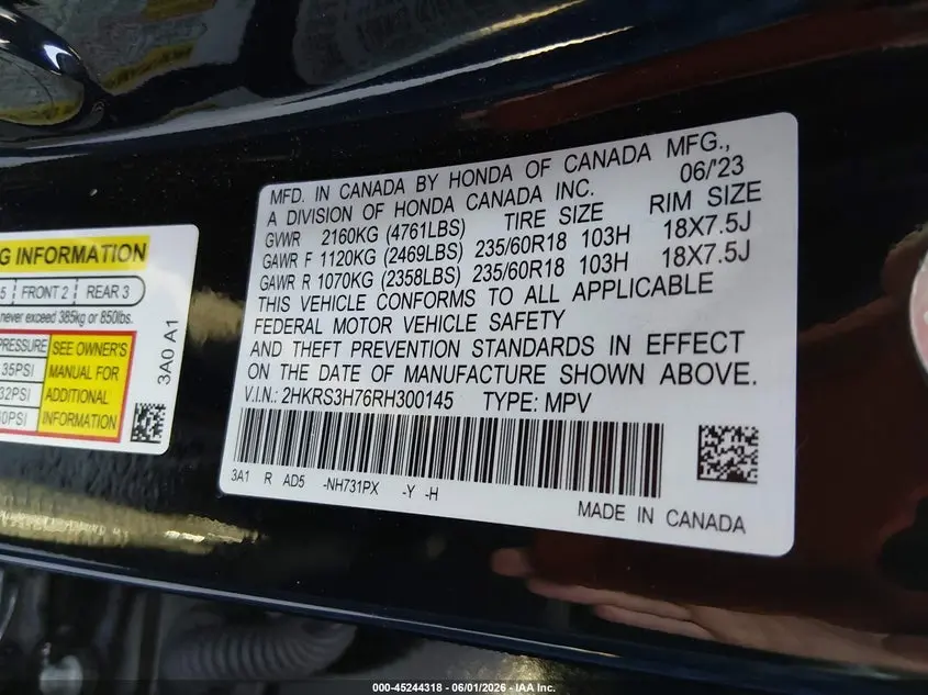 2024 HONDA CR-V EX-L 2WD