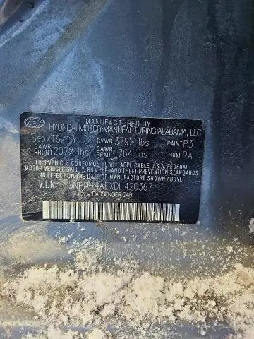 2013 HYUNDAI ELANTRA GLS  