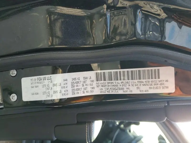 2016 JEEP CHEROKEE LATITUDE  