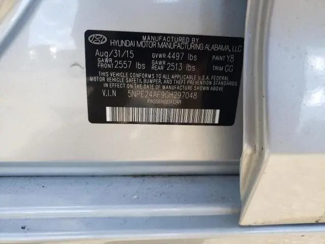 2016 HYUNDAI SONATA SE  