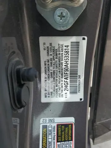 2010 HONDA CIVIC LX  