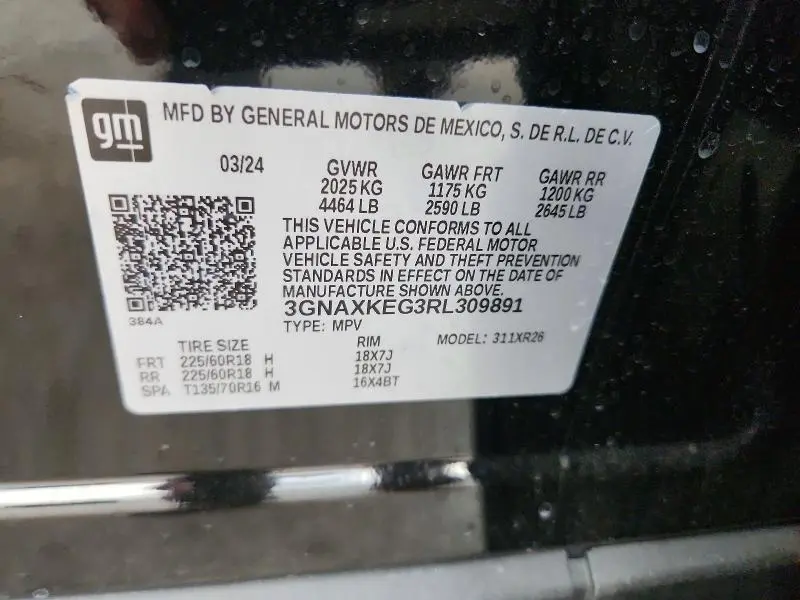 2024 CHEVROLET EQUINOX LT  