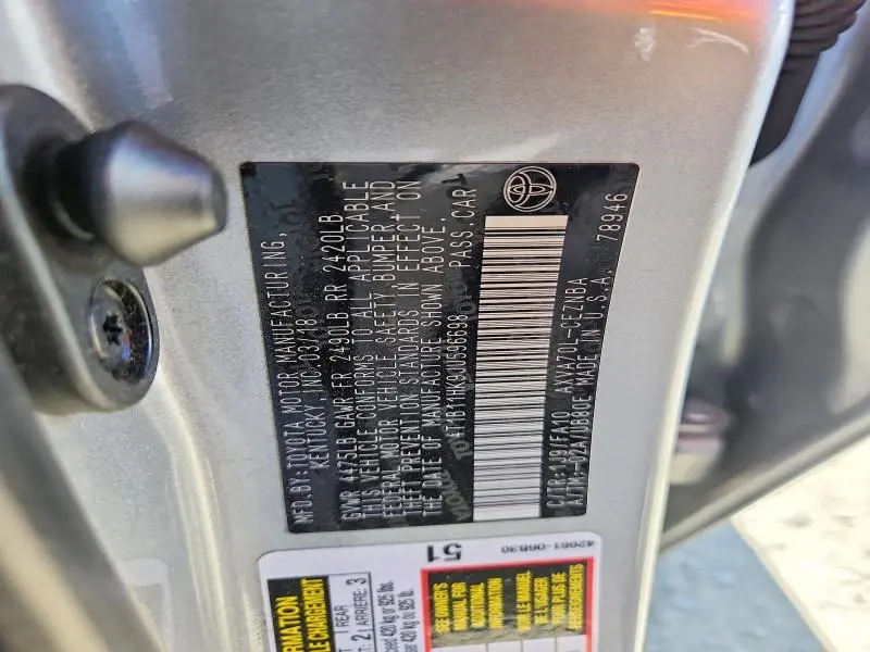 2018 TOYOTA CAMRY LE  