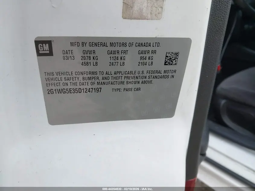 2013 CHEVROLET IMPALA LT