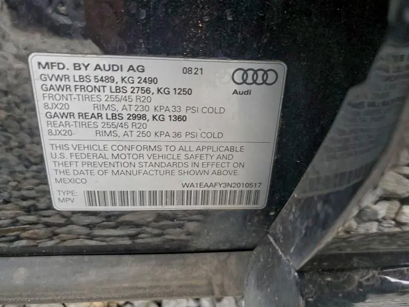 2022 AUDI Q5 PREMIUM PLUS 45  