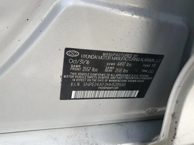 2017 HYUNDAI SONATA SE