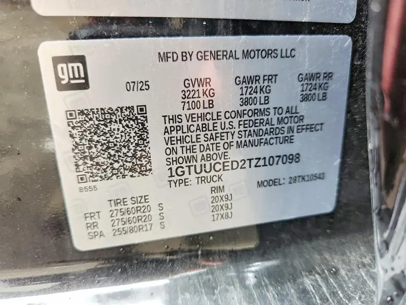 2026 GMC SIERRA K1500 ELEVATION  