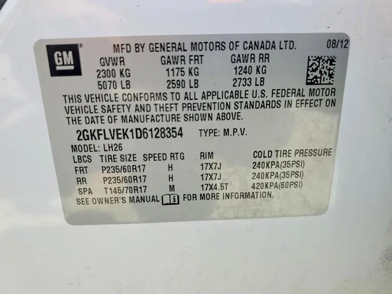 2013 GMC TERRAIN SLT  