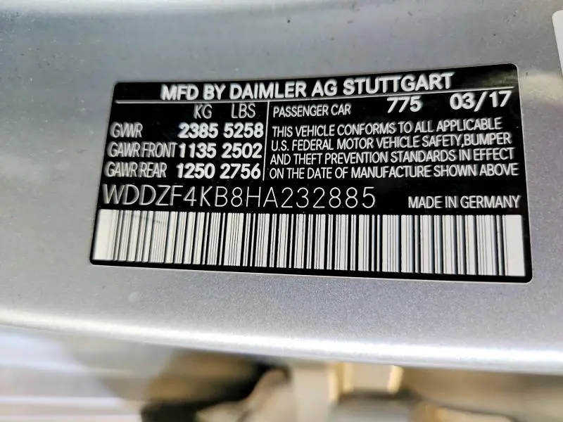 2017 MERCEDES-BENZ E 300 4MATIC  