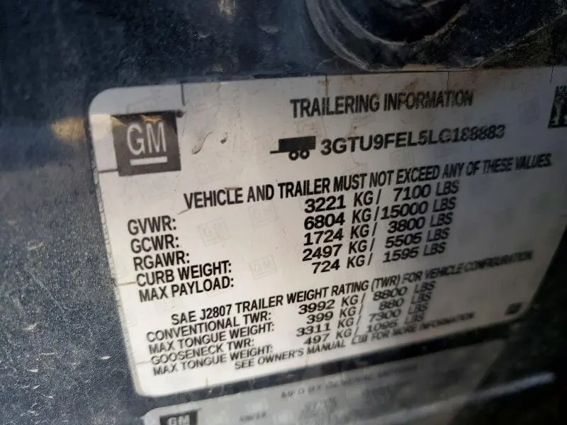 2020 CHEVROLET SILVERADO K1500  