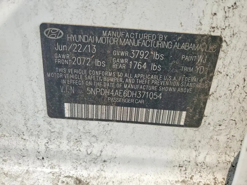 2013 HYUNDAI ELANTRA GLS  