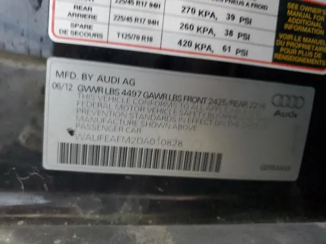 2013 AUDI A3 PREMIUM