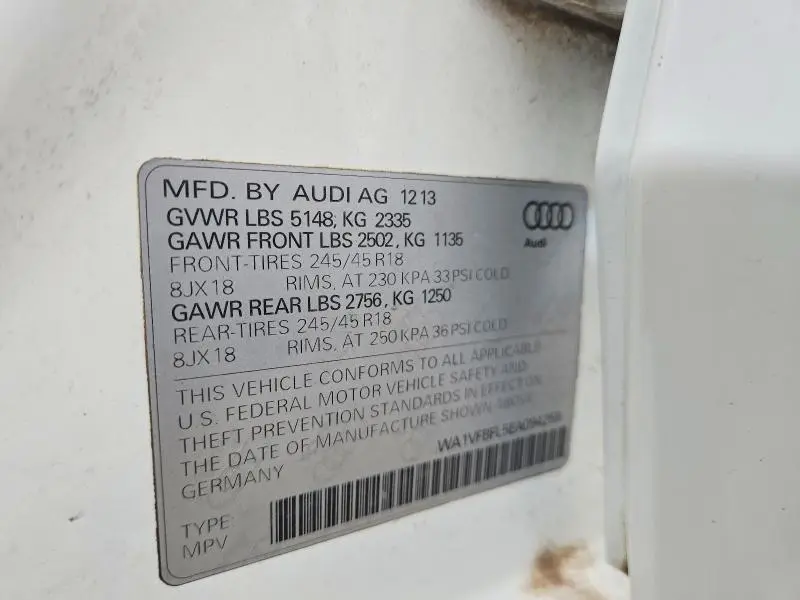 2014 AUDI A4 ALLROAD PRESTIGE  