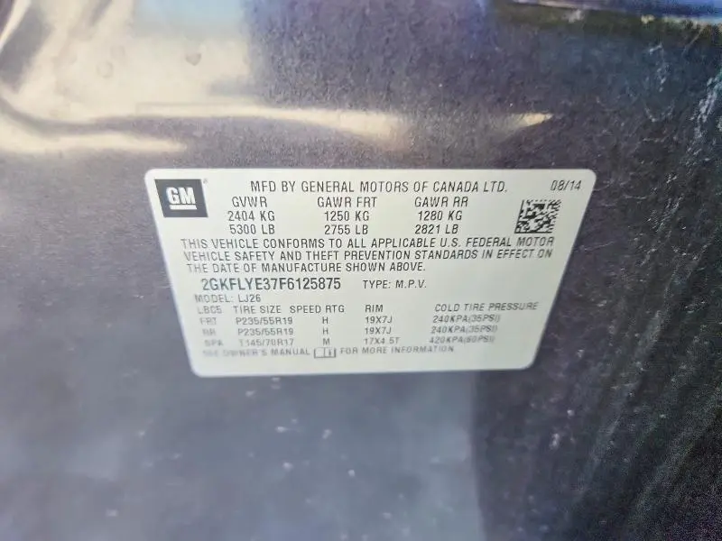 2015 GMC TERRAIN SLT  