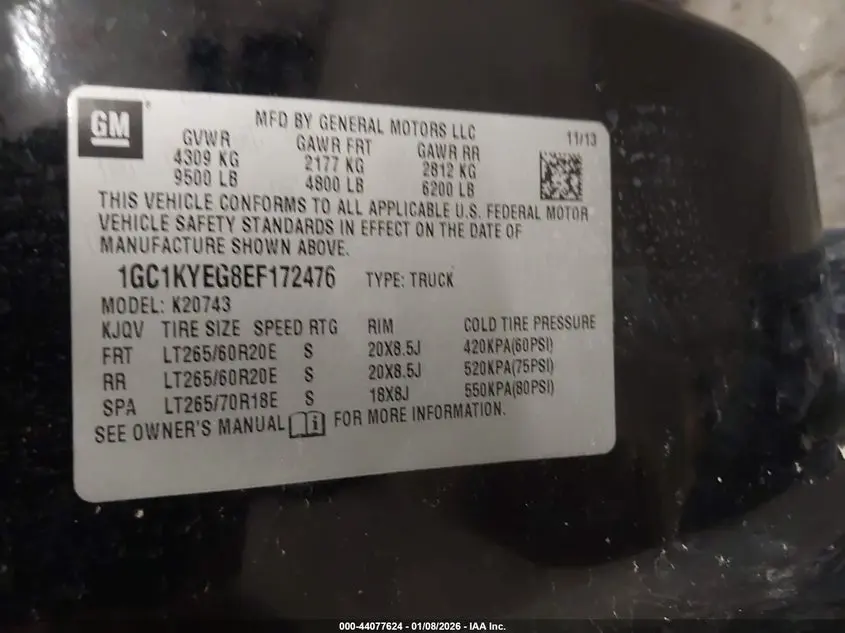 2014 CHEVROLET SILVERADO 2500HD LTZ