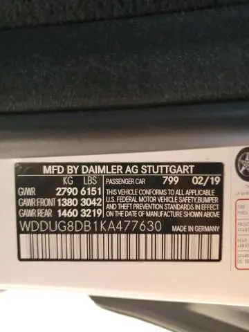 2019 MERCEDES-BENZ S 560  