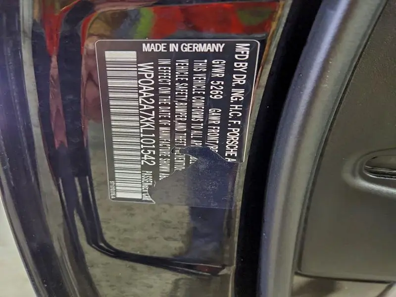 2019 PORSCHE PANAMERA BASE  