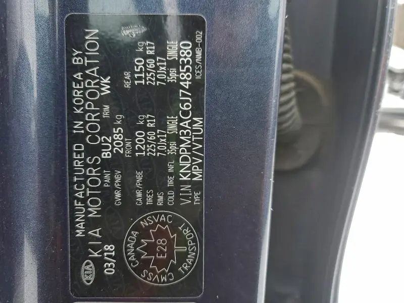 2018 KIA SPORTAGE LX  