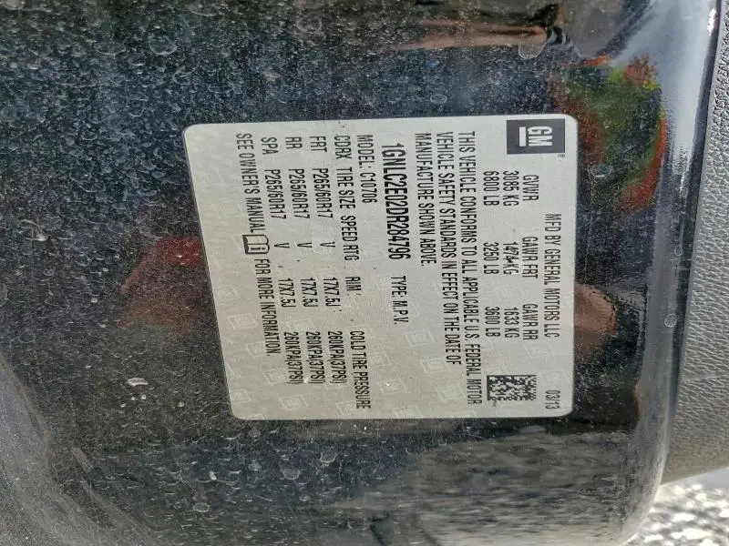 2013 CHEVROLET TAHOE POLICE  