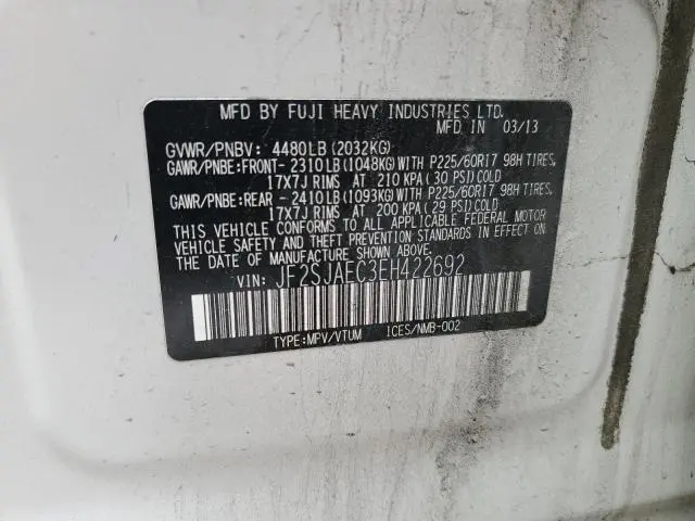 2014 SUBARU FORESTER 2.5I PREMIUM