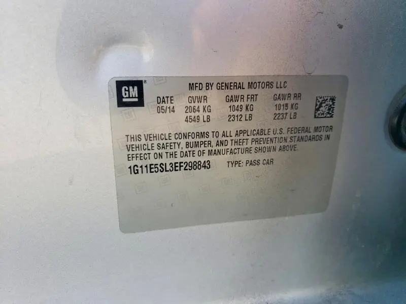 2014 CHEVROLET MALIBU 2LT  