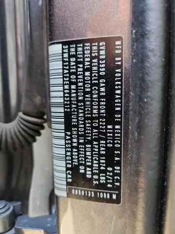 2014 VOLKSWAGEN BEETLE   