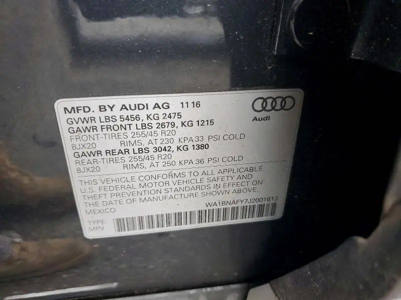 2018 AUDI Q5 PREMIUM PLUS  