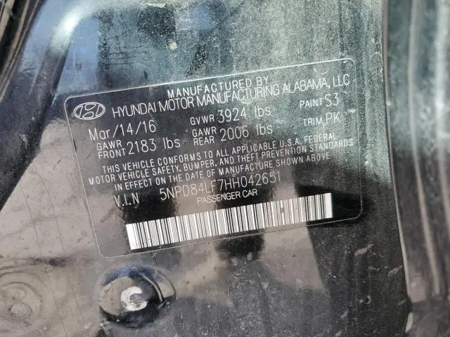 2017 HYUNDAI ELANTRA SE  