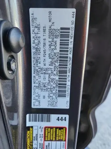 2015 TOYOTA TACOMA DOUBLE CAB  