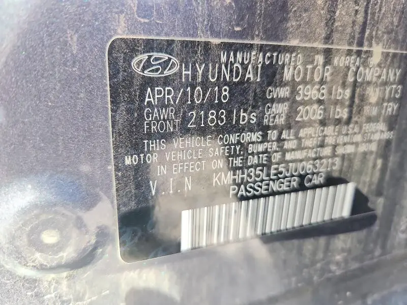 2018 HYUNDAI ELANTRA GT BASE  