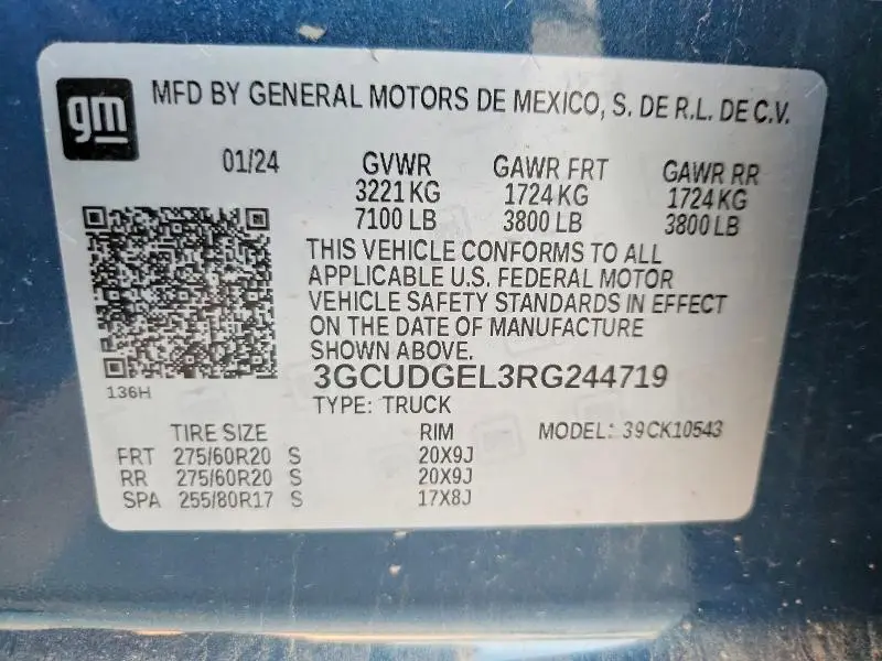 2024 CHEVROLET SILVERADO K1500 LTZ  