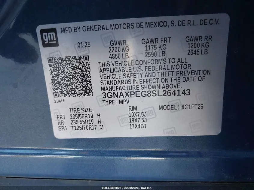 2025 CHEVROLET EQUINOX AWD LT