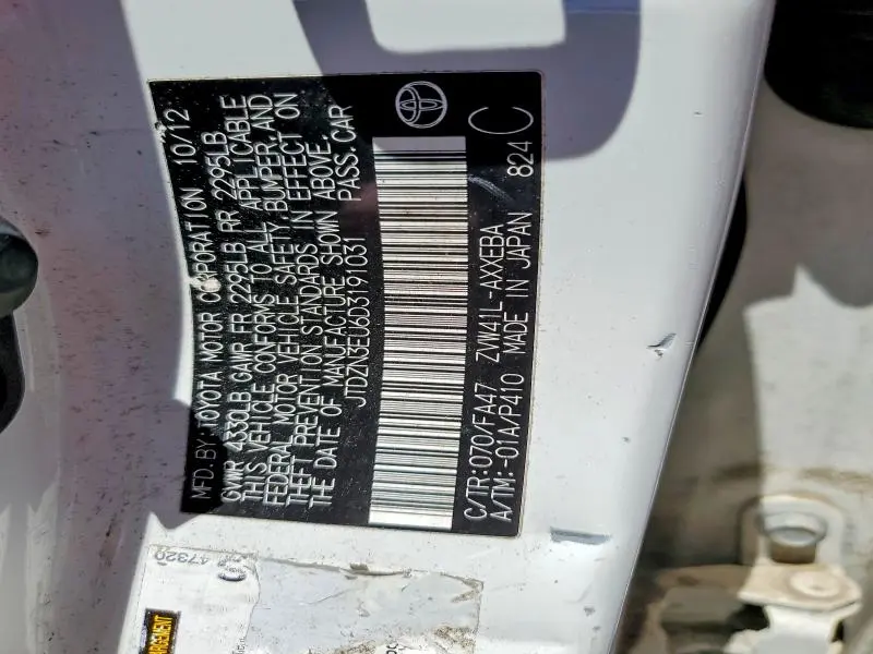 2013 TOYOTA PRIUS V THREE  