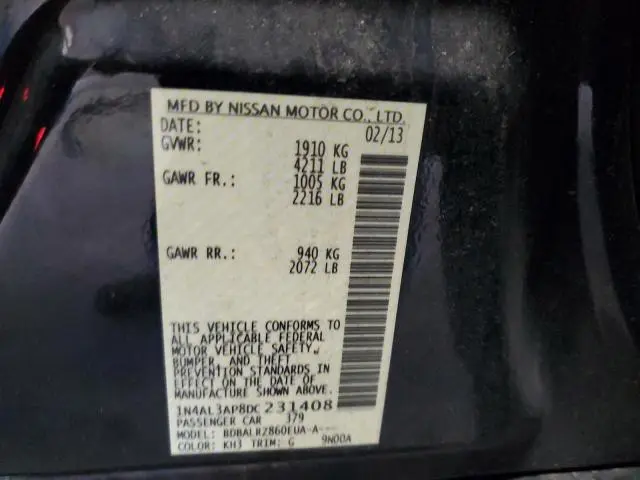 2013 NISSAN ALTIMA 2.5  