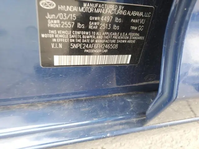 2015 HYUNDAI SONATA SE  