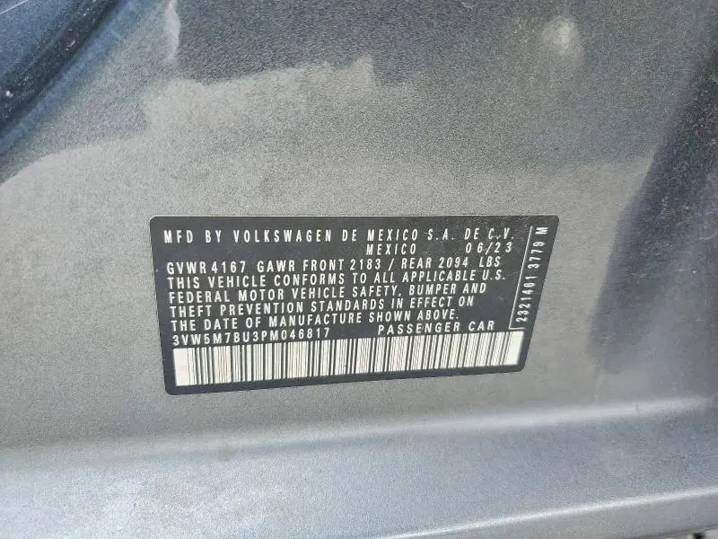 2023 VOLKSWAGEN JETTA S  