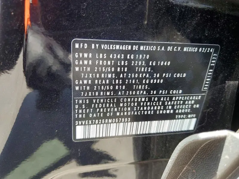 2024 VOLKSWAGEN TAOS SE  