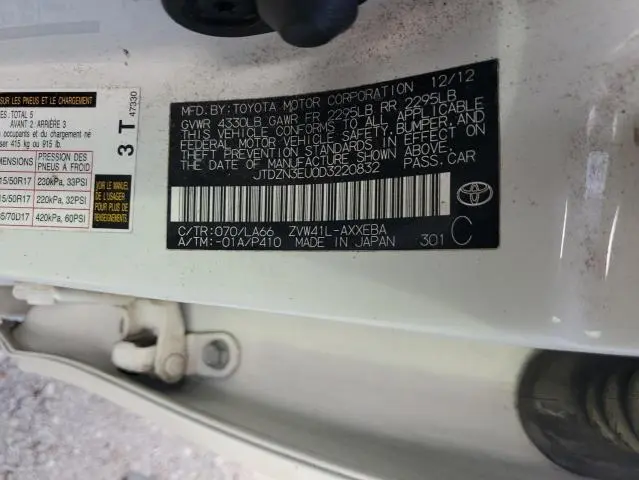2013 TOYOTA PRIUS V   