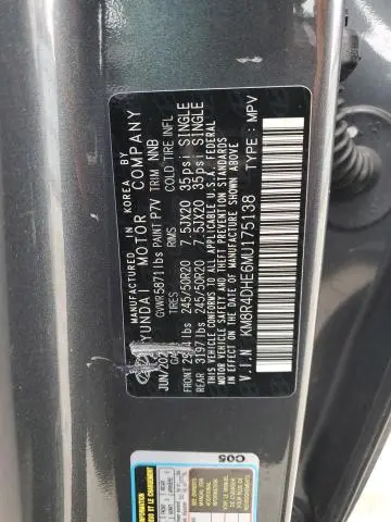 2021 HYUNDAI PALISADE SEL  