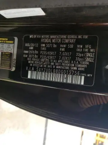 2013 HYUNDAI SANTA FE SPORT   