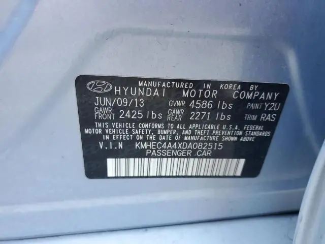 2013 HYUNDAI SONATA HYBRID  