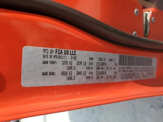 2020 JEEP COMPASS SPORT  