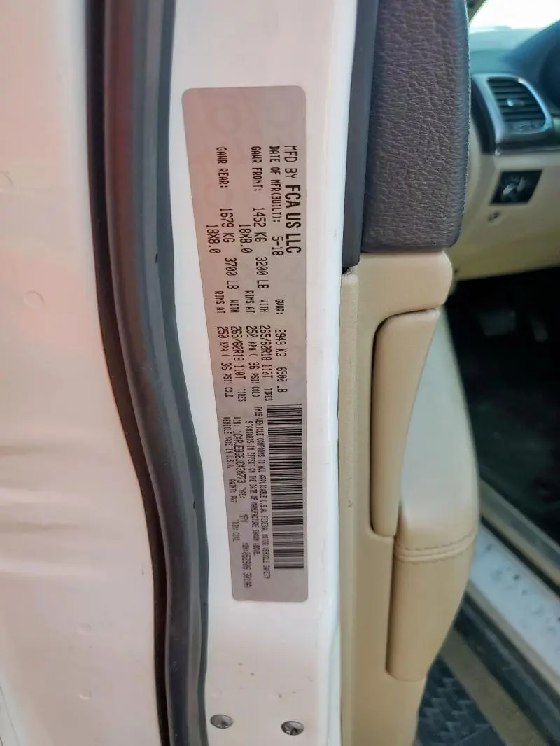 2018 JEEP GRAND CHEROKEE LIMITED  