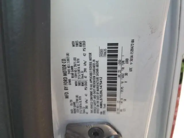 2020 FORD TRANSIT CONNECT XL  