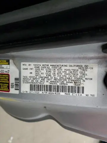 2010 TOYOTA TACOMA ACCESS CAB  