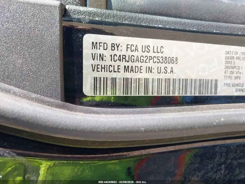 2023 JEEP GRAND CHEROKEE ALTITUDE 4X2